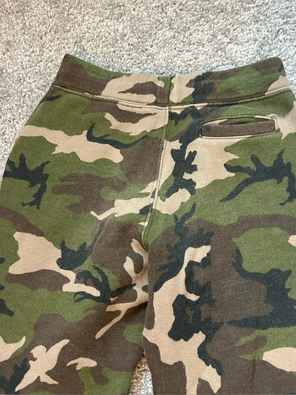 Polo Ralph Lauren‎ Kids Camo Fleece Joggers — Size 7 🐴